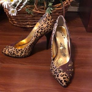 Cheetah print heels